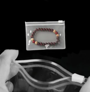 100 Self Seal PVC Pack Zipper Lock Bags,Clear Jewelry Anti Oxidation Bag Clarity Tarnish Prevention,Small Sealed Bag,Resealable packaging or Storage Accessories,Earrings and Rings (10.5x7.5cm/4x3inch)
