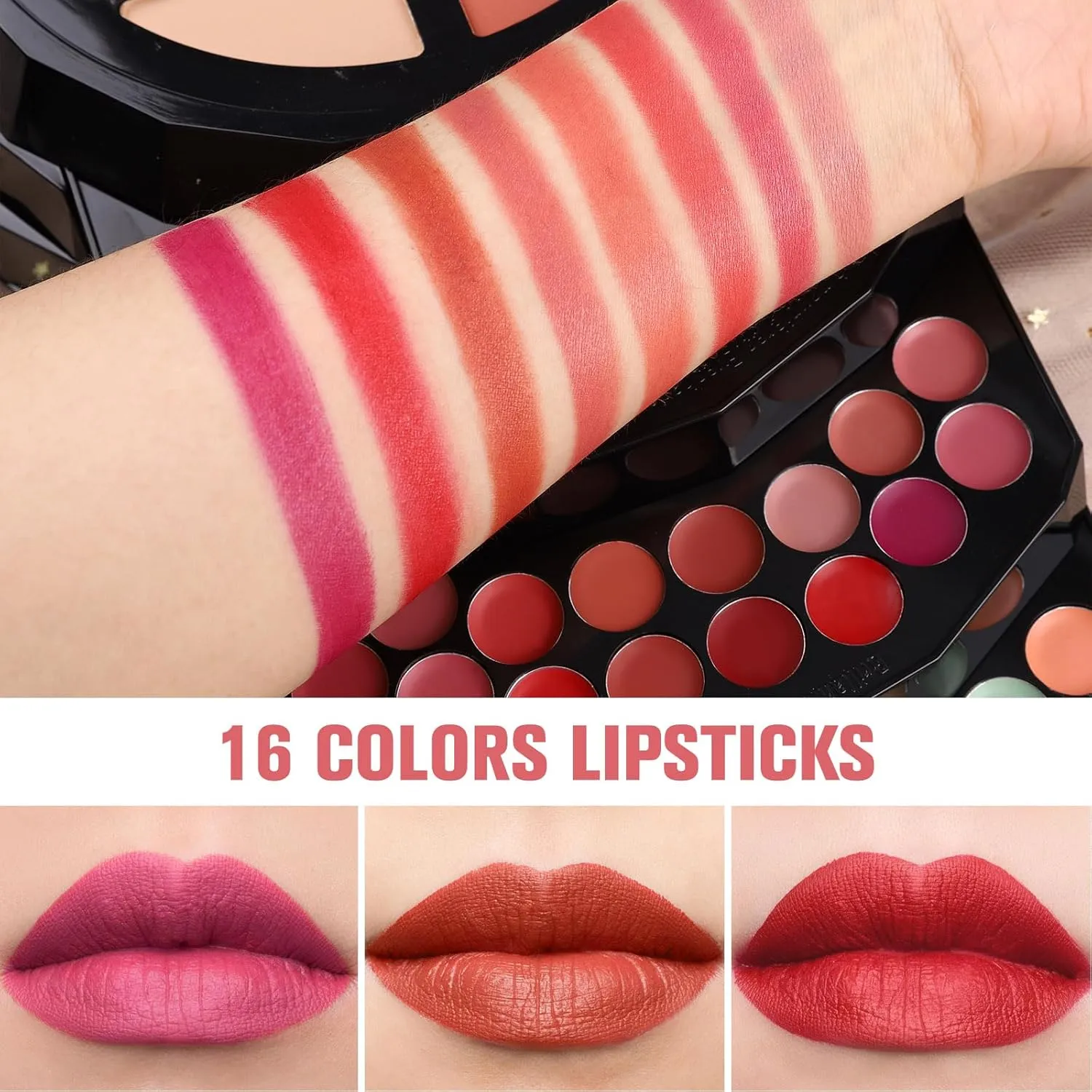 110 Colors Makeup Kit for Women Girl Full Kit Gift Set with Mirror All in One Make up Palette Included Eyeshadow Glitter Lipstick Concealer Eyeliner Eyebrow Highlighter Contour Blusher Compact PowderY
