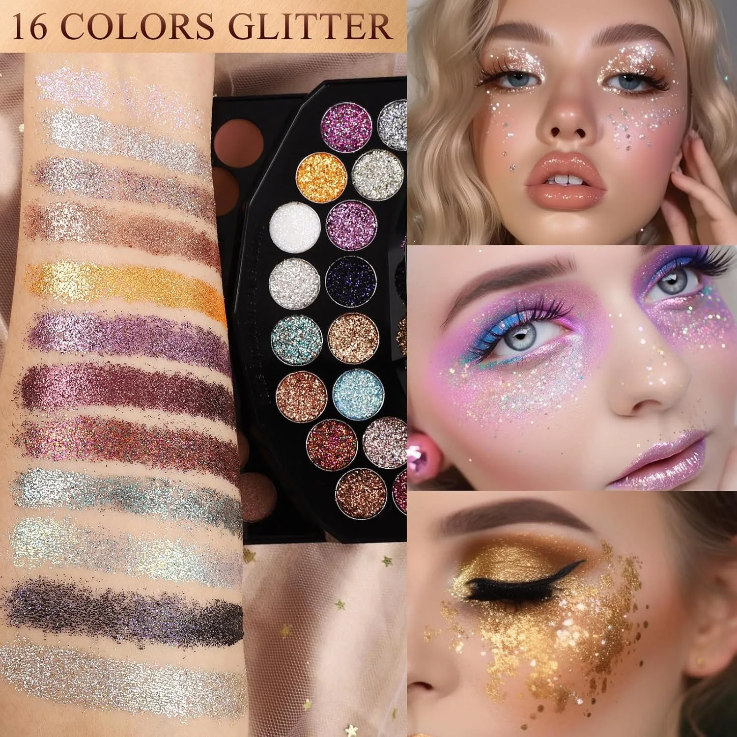 110 Colors Makeup Kit for Women Girl Full Kit Gift Set with Mirror All in One Make up Palette Included Eyeshadow Glitter Lipstick Concealer Eyeliner Eyebrow Highlighter Contour Blusher Compact PowderY
