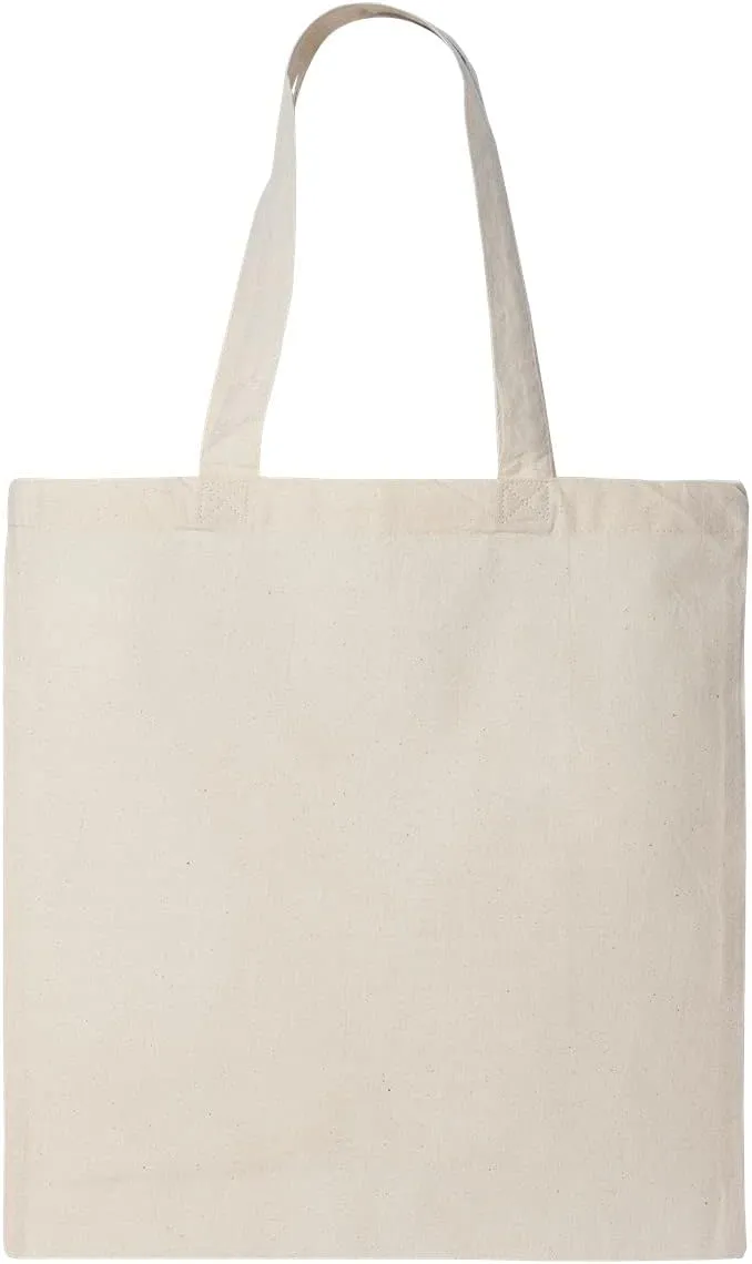 (12 Pack) 1 Dozen- (Promotional Bulk) Durable Cotton Tote Bags