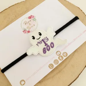 1st Halloween - First Boo Ghost Headband
