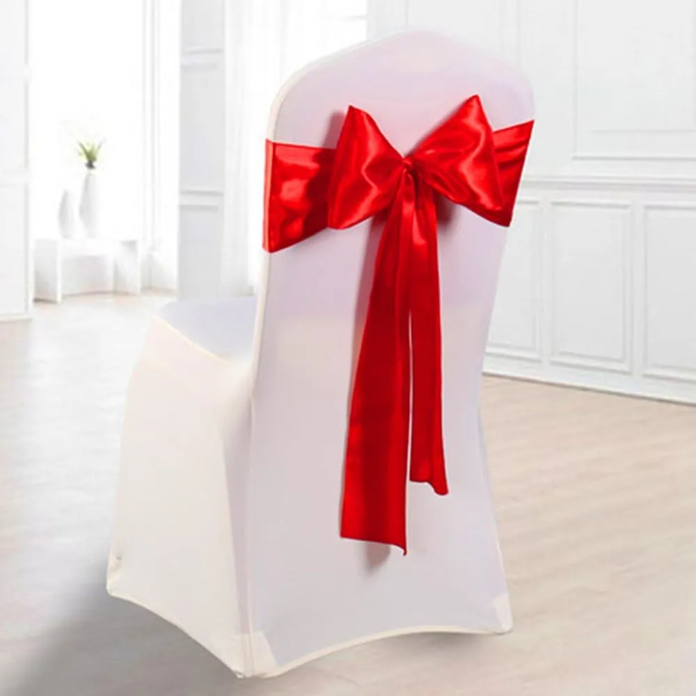 6 inch Christmas Red Satin Ribbon, 24 yard Long Solid Fabric Ribbon for Christmas Wedding Decoration, Grand Opening Ceremony, Gift Wrapping, Craft Car Door Bow, Chair Sash, Indoor Outdoor Party