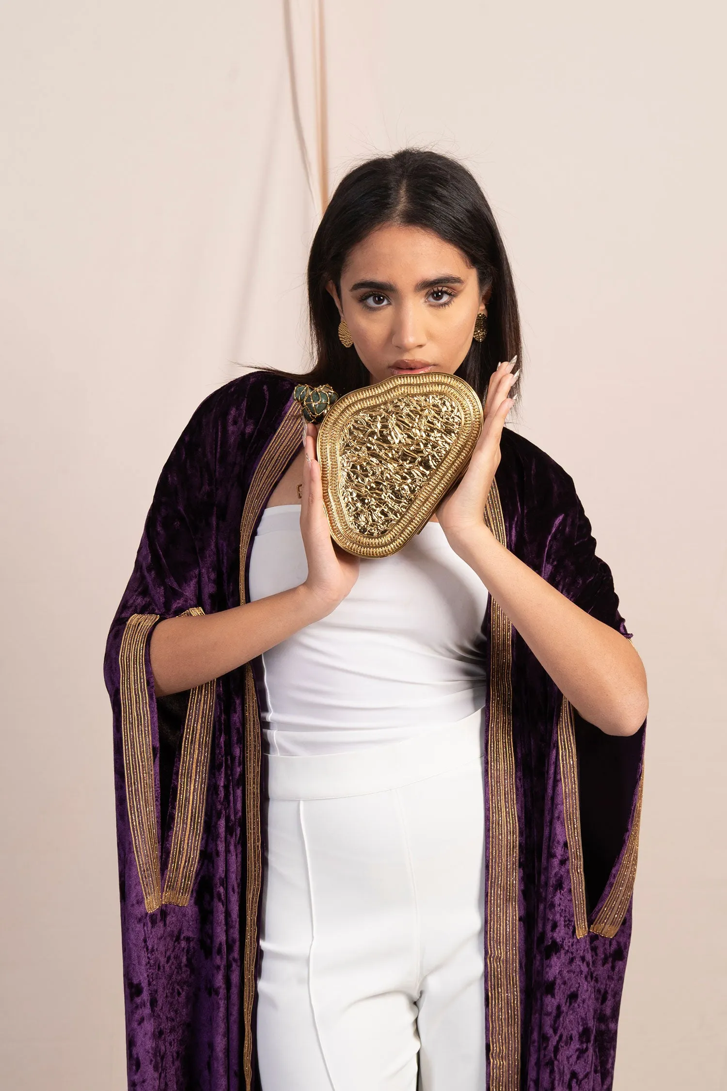 Abeer Fine Brass Clutch - Taleed