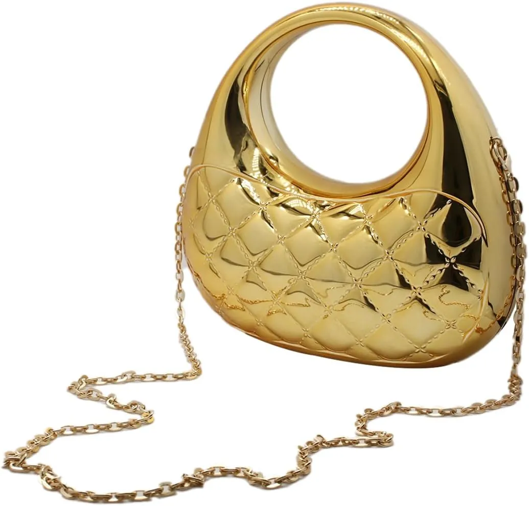 Acrylic Handbags for Women Cute Acrylic Clutch Small Unique Purse Trendy Metal Evening Bag for Party Cocktail