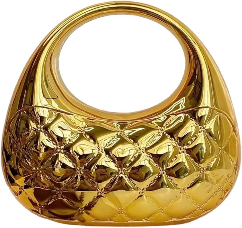 Acrylic Handbags for Women Cute Acrylic Clutch Small Unique Purse Trendy Metal Evening Bag for Party Cocktail