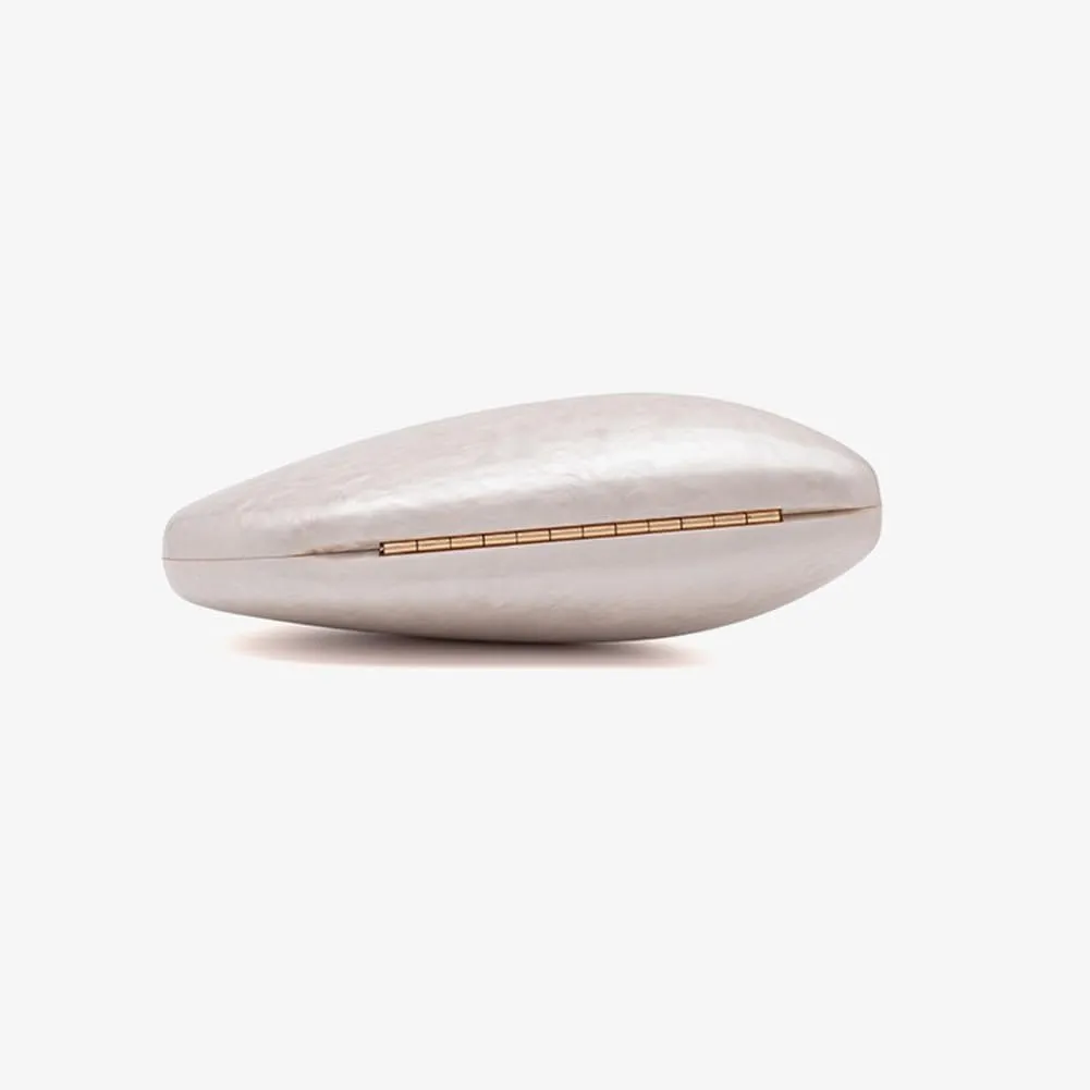 Acrylic Shell Shaped Bag Luxury Marble Clutch Evening Purses for Women Glitter Handbag for Wedding Cocktail Party Prom