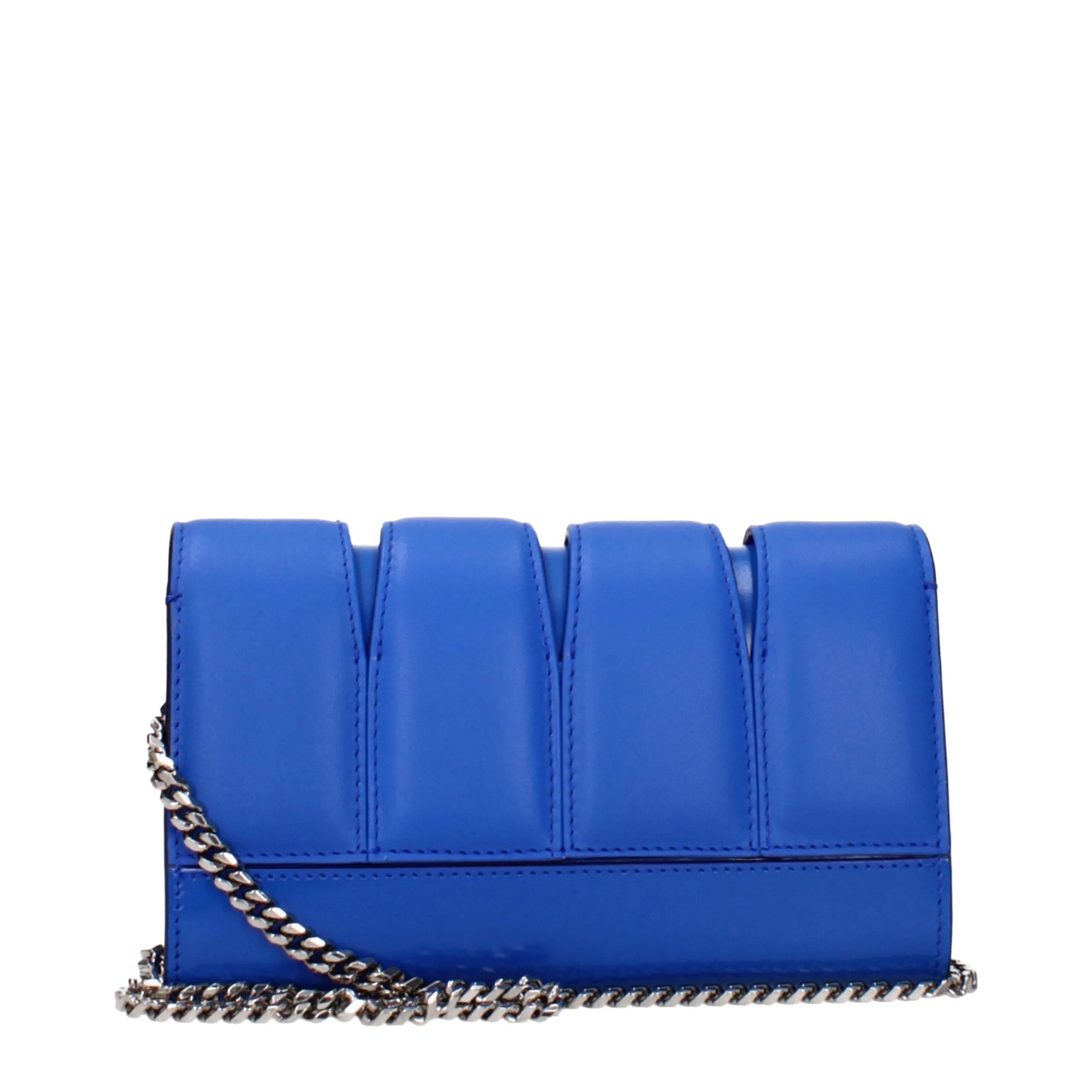 Alexander McQueen Women's Pocket Leather Blue/Blue Electric