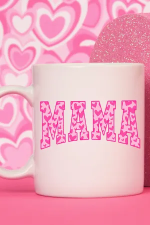 All The Hearts Mama Pink White Mug