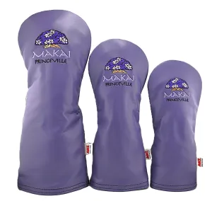 AM&E Logo Headcover for Her - Purple