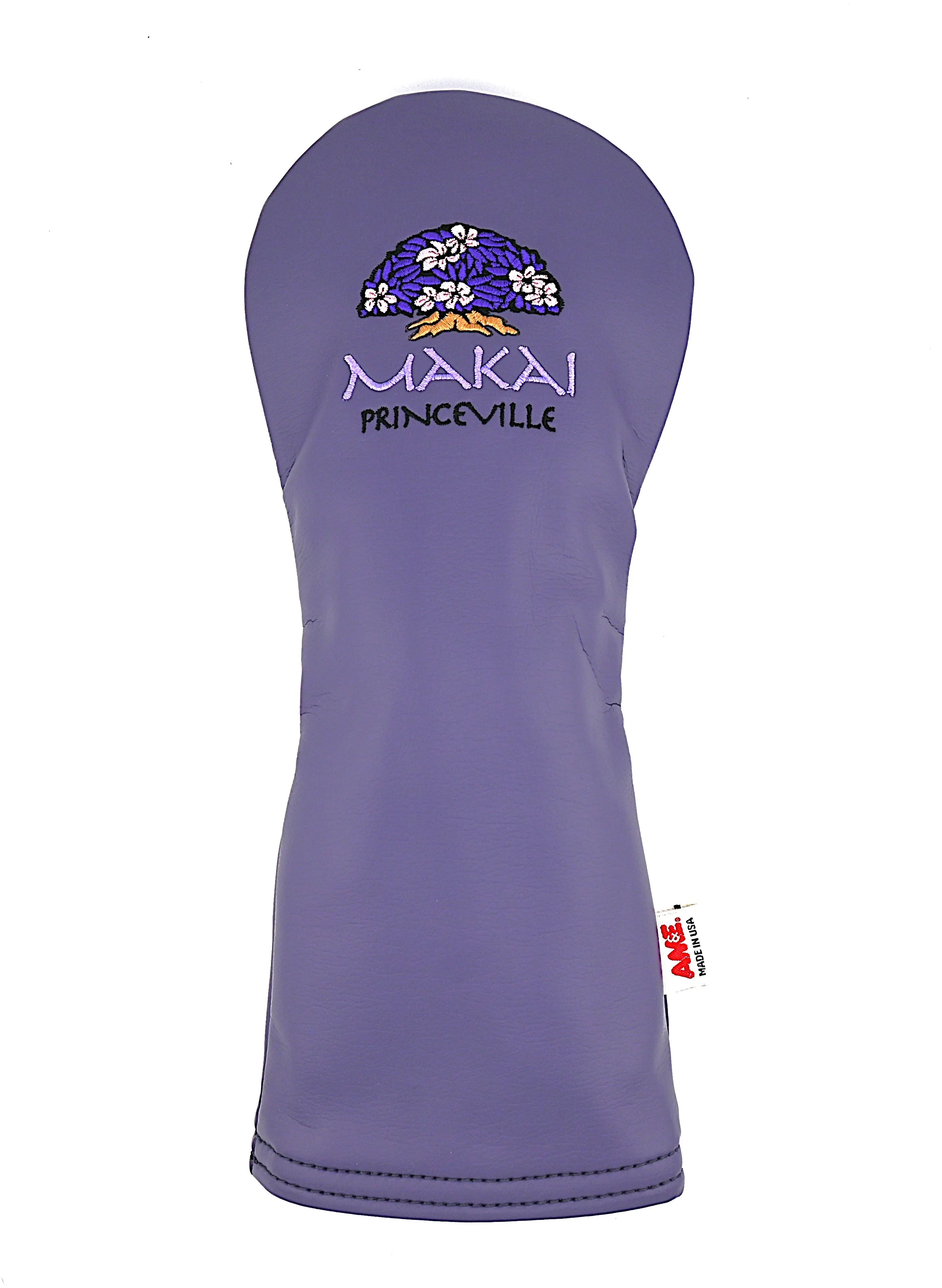 AM&E Logo Headcover for Her - Purple