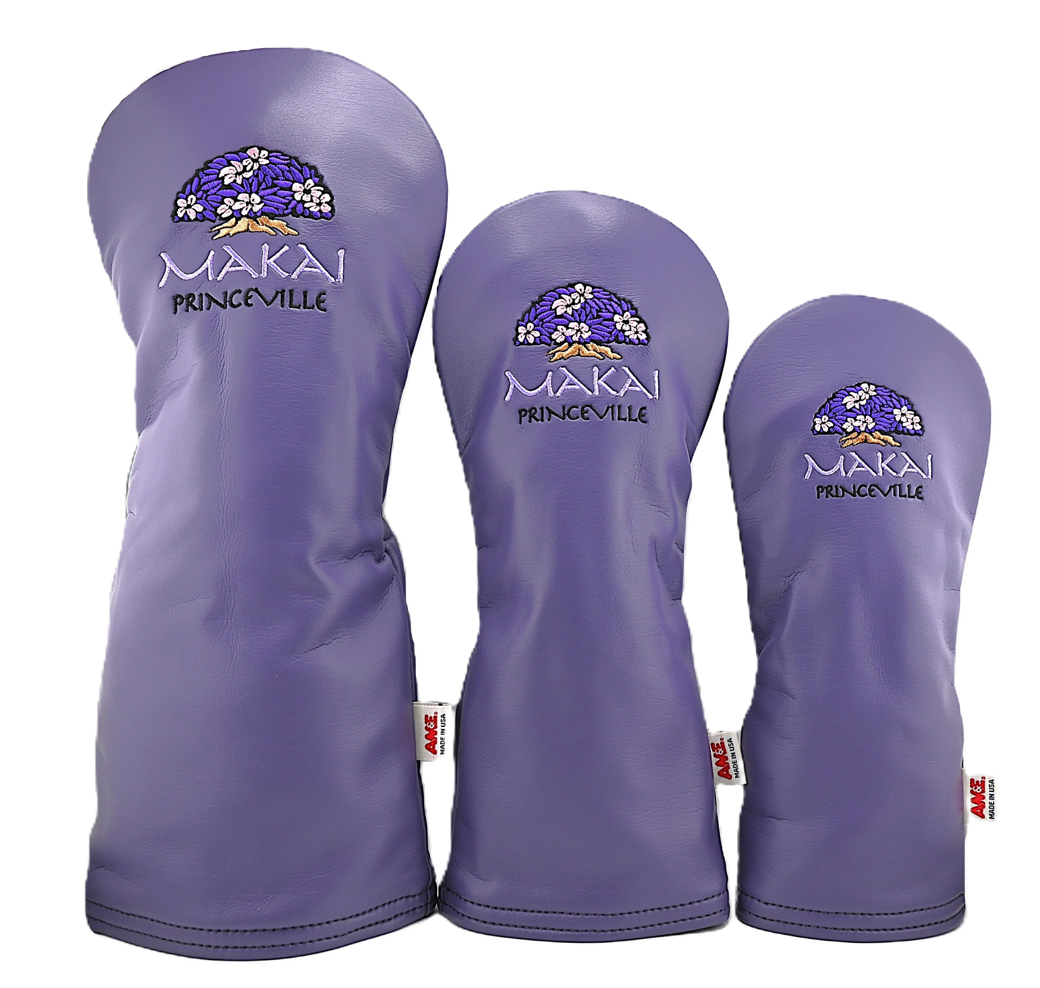 AM&E Logo Headcover for Her - Purple