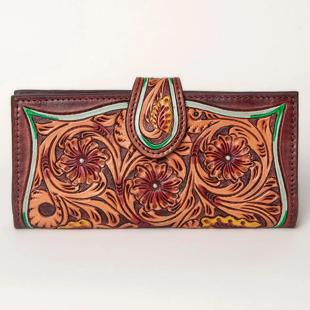 American Darling Hand Tooled Genuine Leather Women Bag Western Handbag Purse