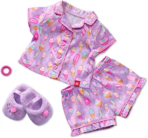 American Girl Truly Me, 18-inch Doll Clothes, Sweet Dreams PJs Outfit, with Satin PJ Top and Shorts, Ages 6  (Dolls Sold Separately)
