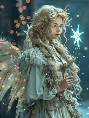 Angel Diamond Art Kits for Adults, Diamond Painting Flower Gem Arts and Crafts for Adults, 5D Square Full Drill Crystal Embroidery Paintings Pictures, Hobbies for women, Home Wall Decor 28x38in -30z8