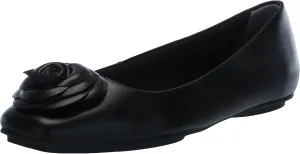 Anne Klein Womens Faux Leather Slip On Ballet Flats