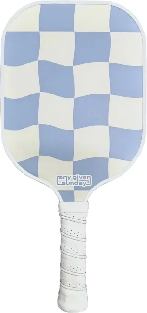 Any Given Sunday Pickleball Paddle with Carbon Fiber Surface and Honeycomb Core, Cushion Leather Grip and Silicone Grip Ring, Stylish Design - USAPA Approved