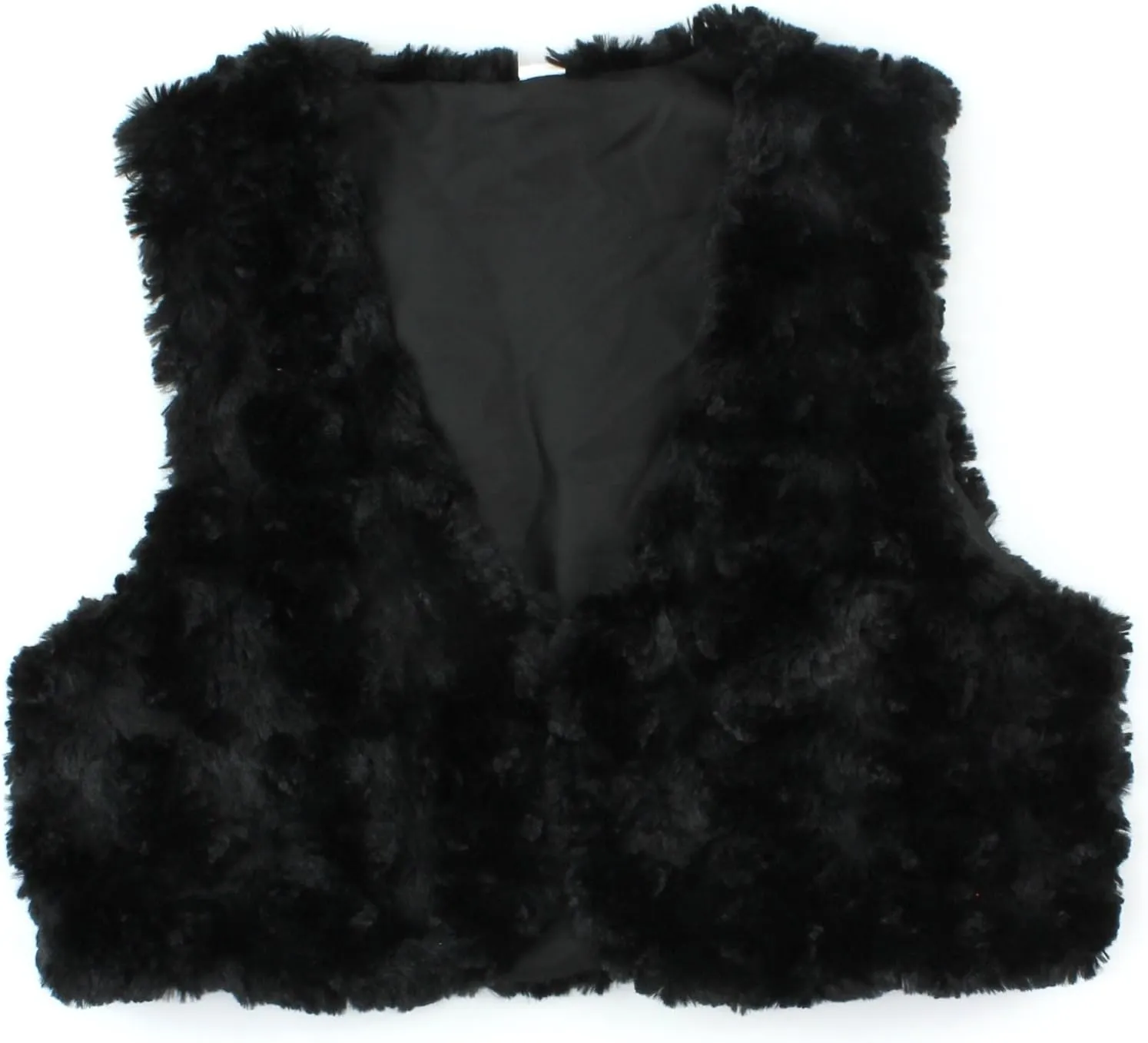 Apt.9 Vest Black Faux Fur Winter Soft Comfortable Fashion Fuzzy S/M
