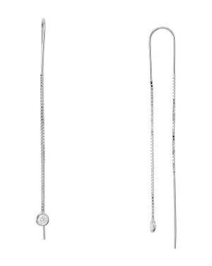Aqua Threader Earrings