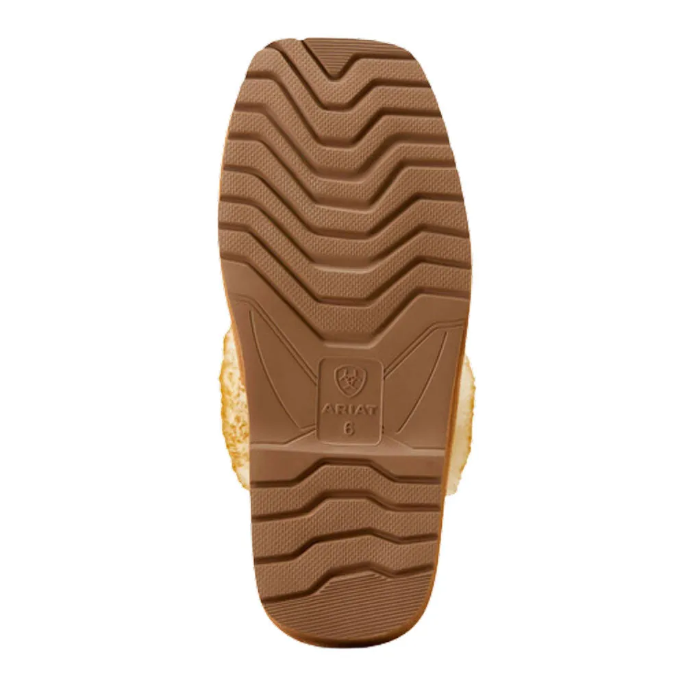 AR3796 Ariat Women's Jackie Square Toe Embossed Slipper - Brown