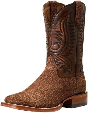 ARIAT Mens Circuit Paxton Embroidered Square Toe Casual Boots Mid Calf - Brown