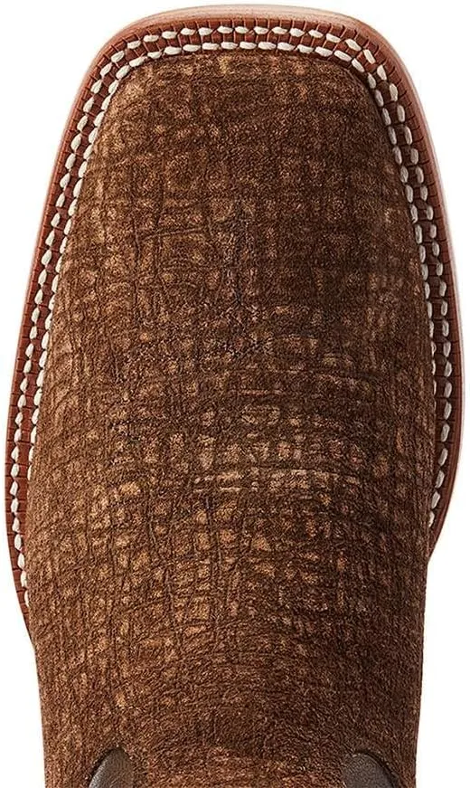 ARIAT Mens Circuit Paxton Embroidered Square Toe Casual Boots Mid Calf - Brown