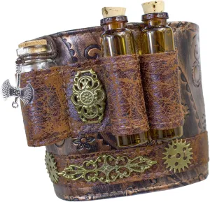 Armband Steampunk Arm Bracer Cuff Wrist Guard Sleeve Armor Gauntlet Medieval Gothic Witch Magic Bottle Lolita Cosplay Props