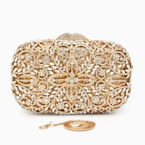 Athena Rhinestone Clutch Bag