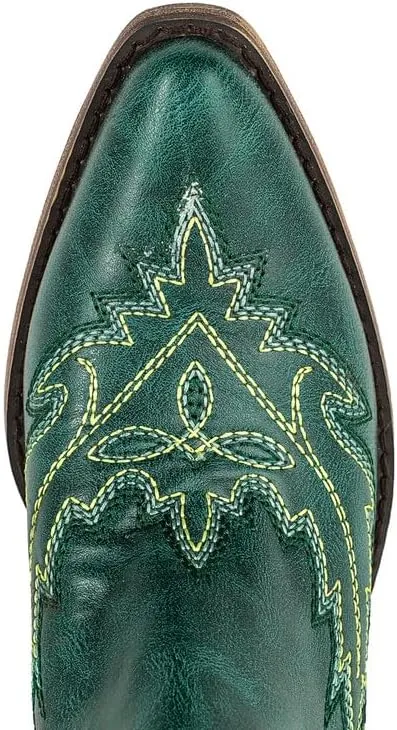 Atuelang Cowboy Boots for Women Thigh High Cowgirl Boots Wide Calf Western Embroidered Over The Knee Boots