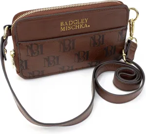 BADGLEY MISCHKA Madalyn Vegan Leather Pouch Belt Bag (Tan)
