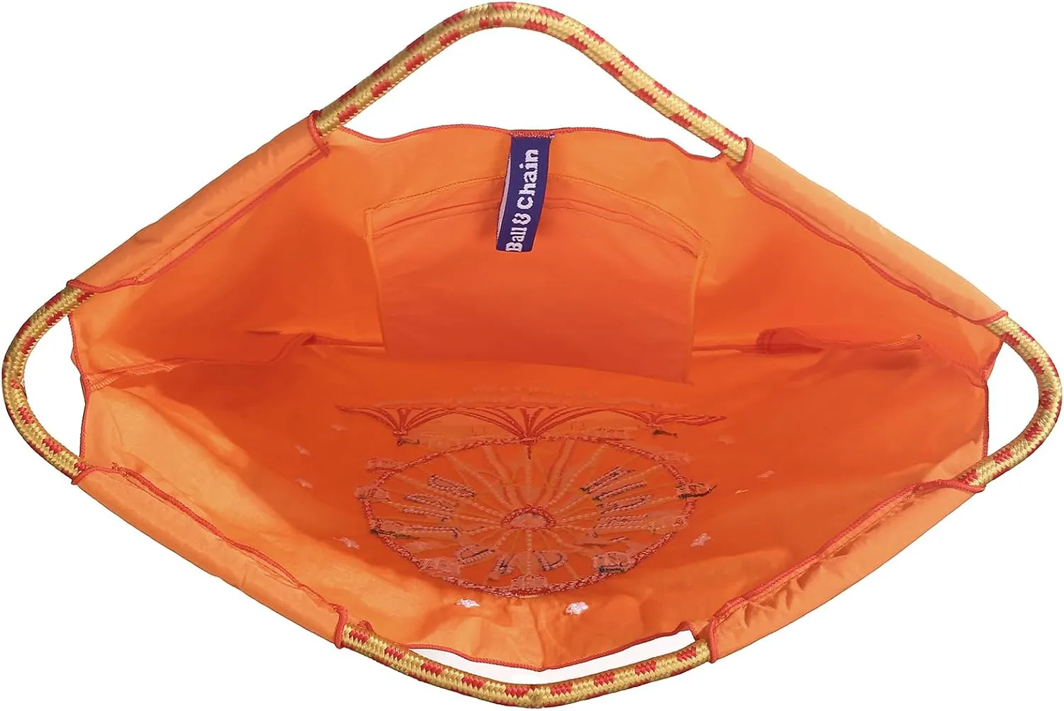 Ball&Chain Embroidery Ferris Wheel Nylon Tote Bag for Women, HandBags Large Capacity Casual Handbags for Mom Teacher Friend