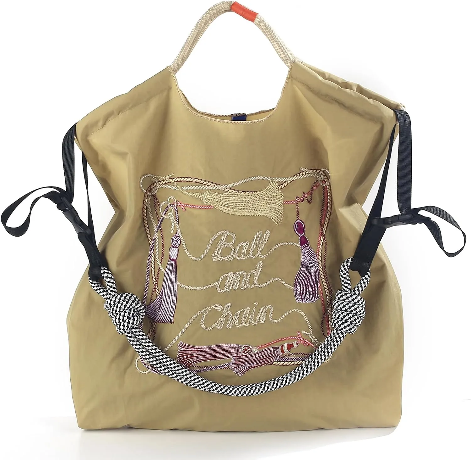 Ball&Chain Large Tote Bag For Women, Travel Shoulder Bag Top Handle Handbag for Gym, Work, Travel