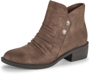 BareTraps Womens Stevie Faux Suede Ankle Booties Brown 5 Medium (B,M)