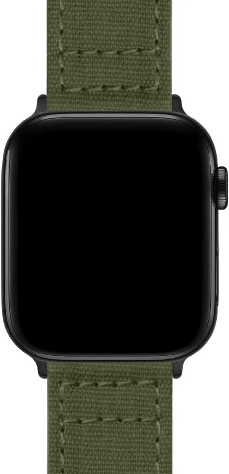 BARTON WATCH BANDS - Canvas Watch Bands Compatible with Apple Watch Models - 1, 2, 3, 4, 5, 6, 7, 8, 9, 10, SE, Ultra & Ultra 2