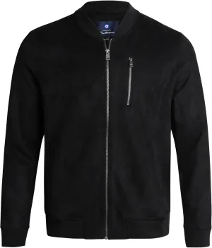 Ben Sherman Men's Bomber Jacket - Cozy Full Zip Up Faux Suede Bomber Jacket for Men - Casual Mens Suede Jacket (S-XL)