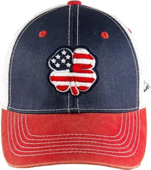Black Clover Unisex Two Tone Vintage Mesh Sides Adjustable Snapback Golf Trucker Hat