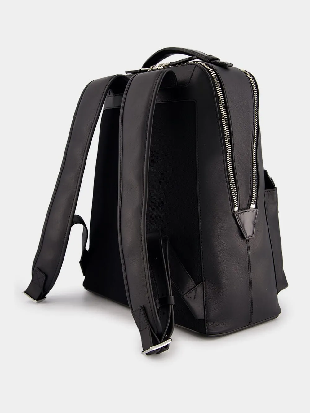 Black Leather Backpack