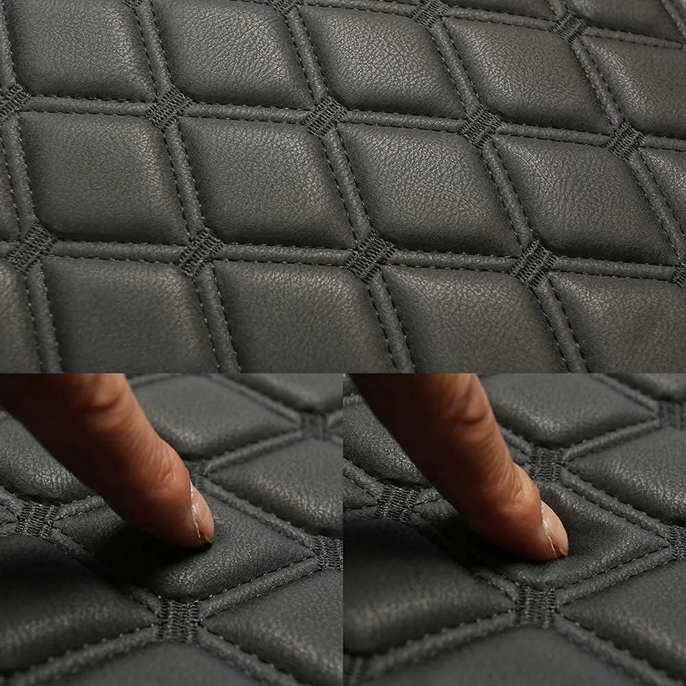 Black Panther PU Car Seat Cover, Front Seat Protector Compatible with 90% Vehicles,Embroidery,Anti-Slip & Full Wrapping Bottom (W 21.26ׄ 20.87 Inch)(1Piece,Black)