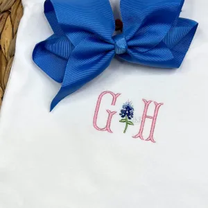 Bluebonnets Embroidery Design, Version Two, Satin Stitch Machine Embroidery Design File