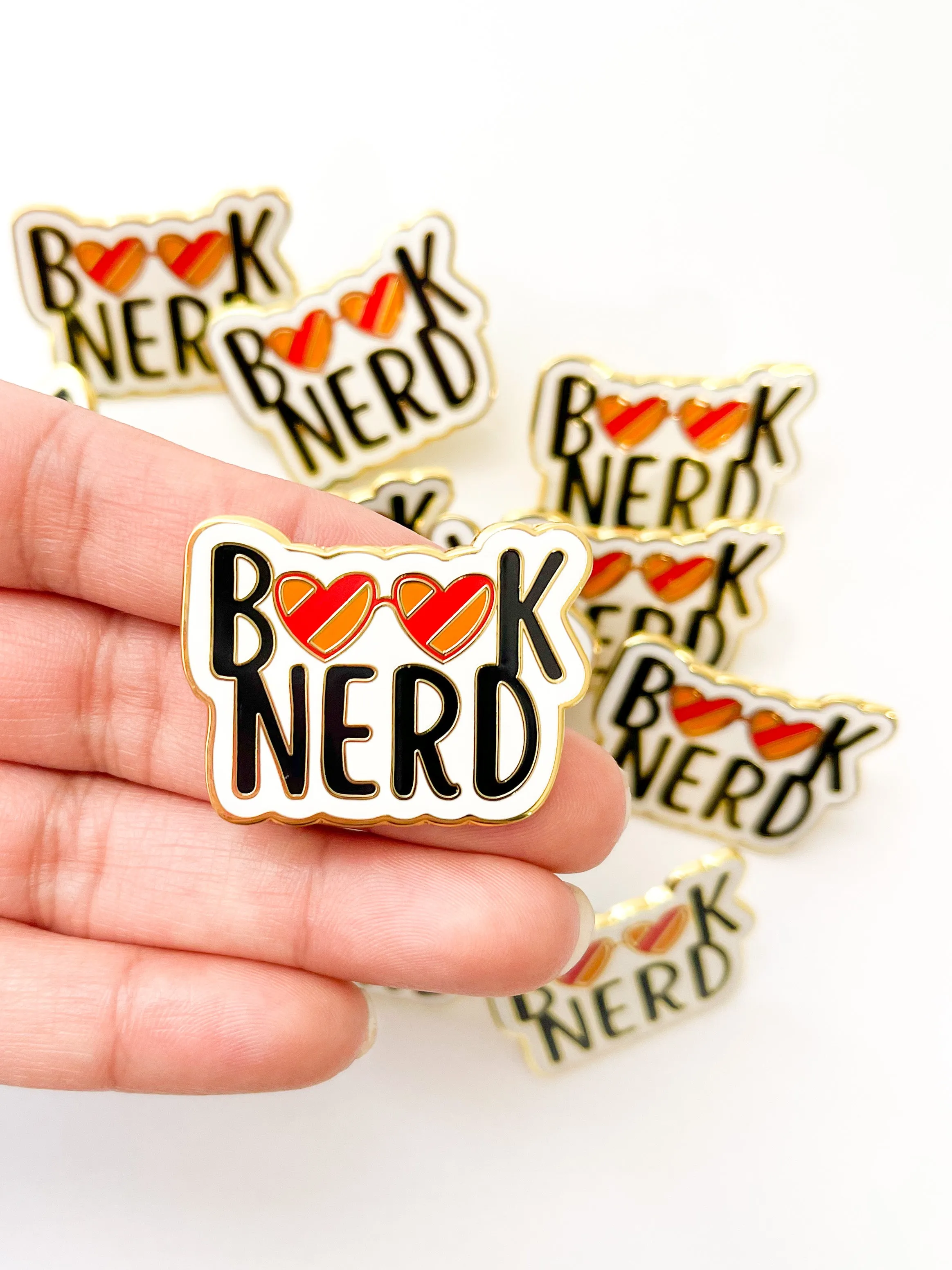 Book Nerd Enamel Pin