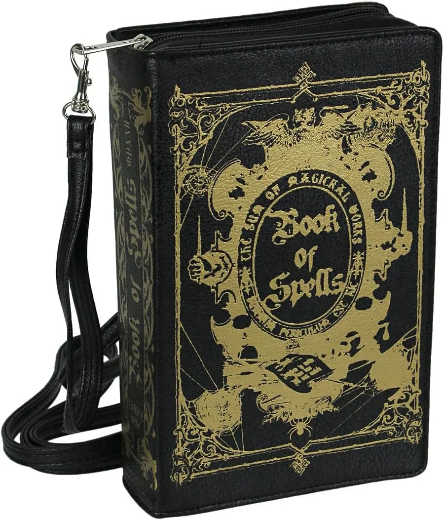 Book of Spells Clutch Bag in Vinyl Material