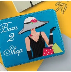 BORN TO SHOP LAPTOP SLEEVE