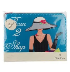 BORN TO SHOP LAPTOP SLEEVE