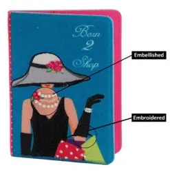 Born To Shop Passport Holder