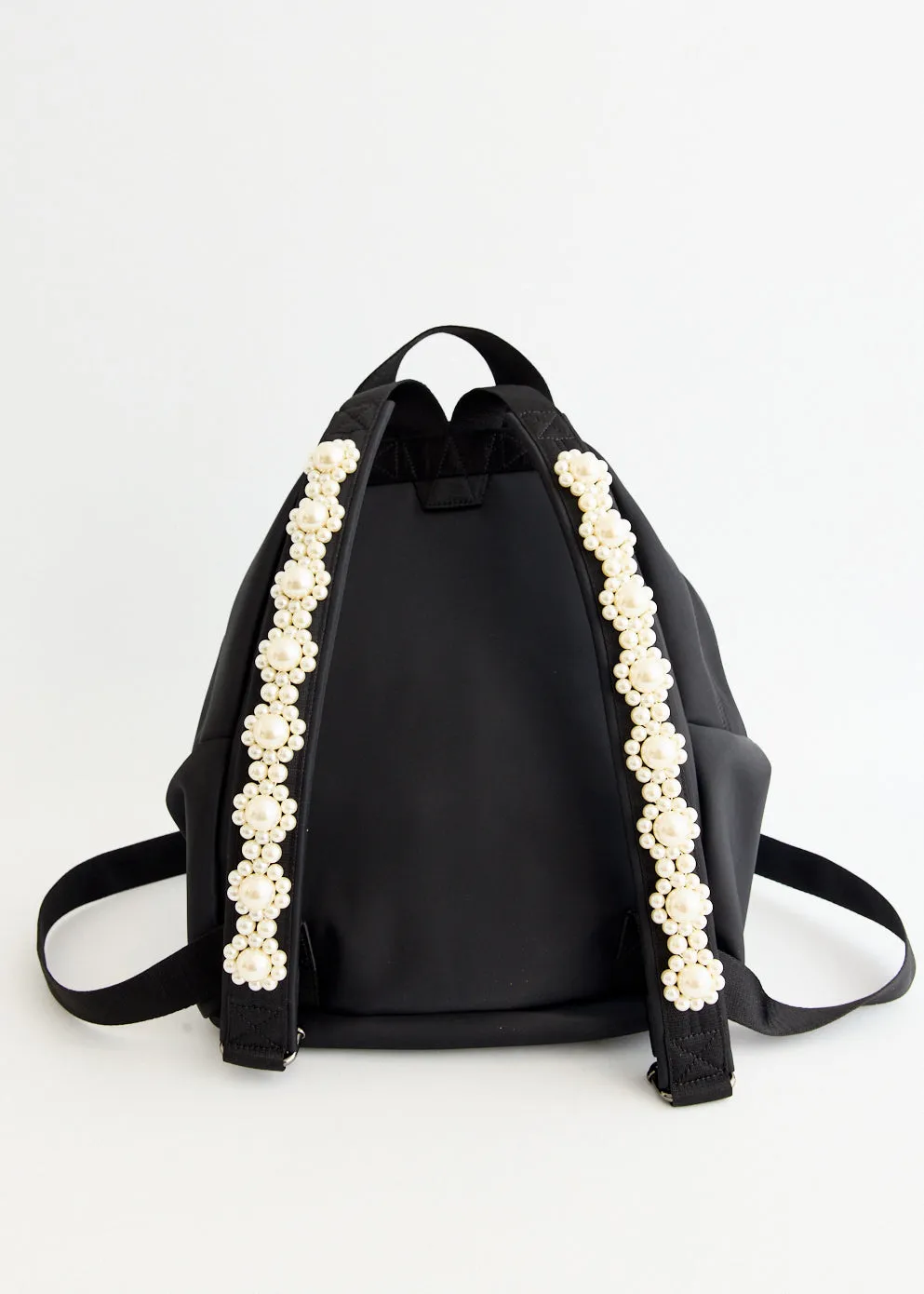 Bow Front Backpack With Strap Embellishments