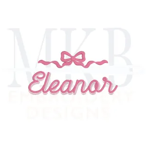 Bow Ribbon Frame Large Machine Embroidery Design File