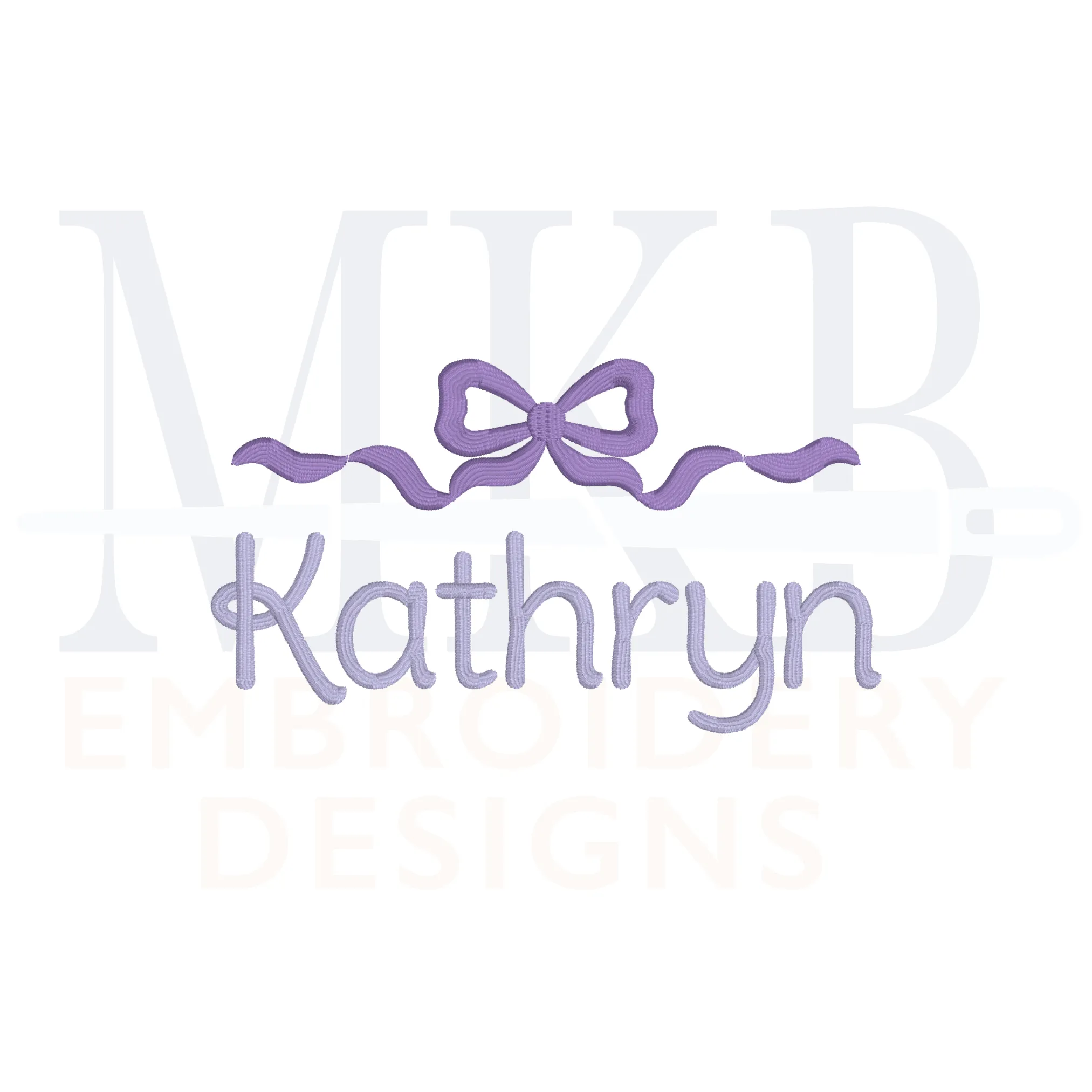Bow Ribbon Frame Large Machine Embroidery Design File