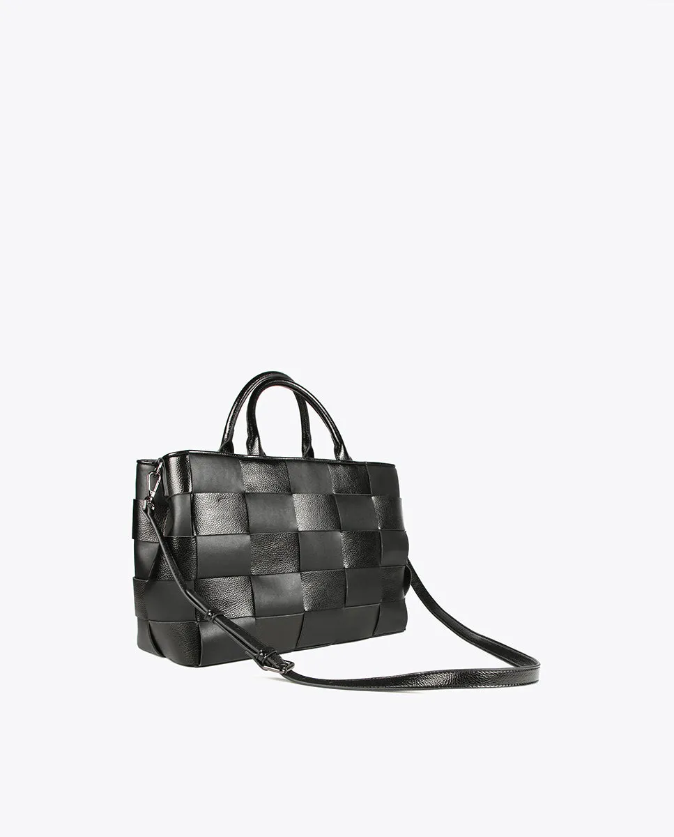 Braided tote bag