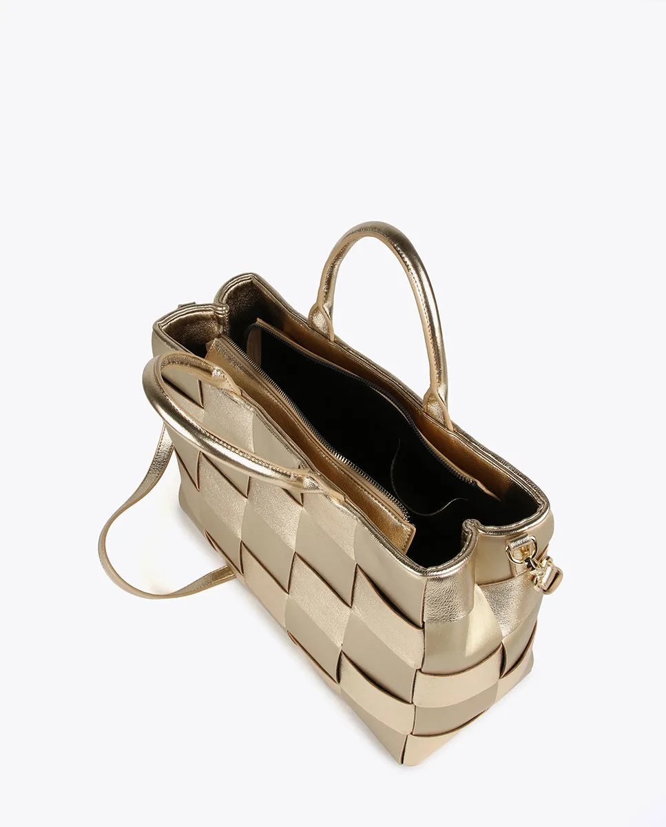 Braided tote bag