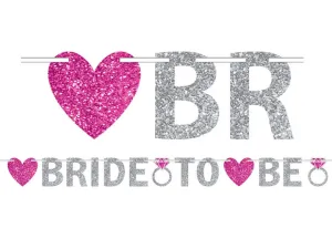 Bride to Be Glitter Banner