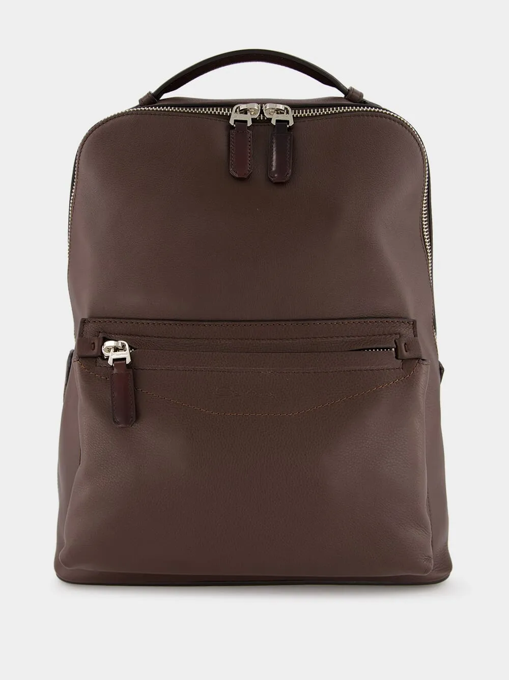 Brown Leather Backpack